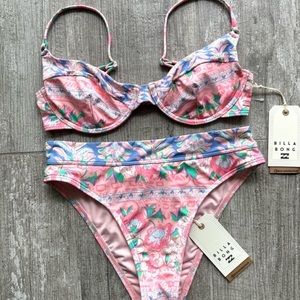 🔥🔥BILLABONG - SECRET PARADISE MORGAN UNDERWIRE MAUI RIDER BIKINI SET🔥🔥